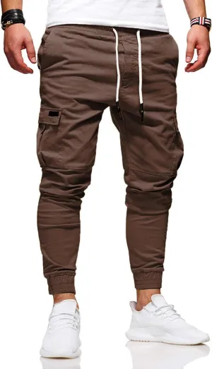 BUXKR Mens Cargo Pants Casual Hiking Pants Workout Joggers Sweatpants for Men