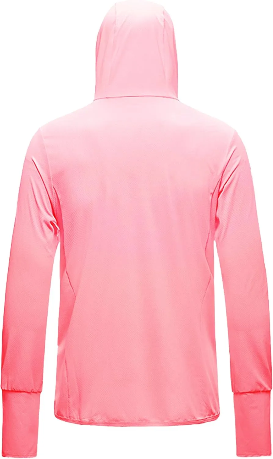 C2M Women's UPF 50  Sun Protection Shirt Hooded Cycling Fishing Jacket