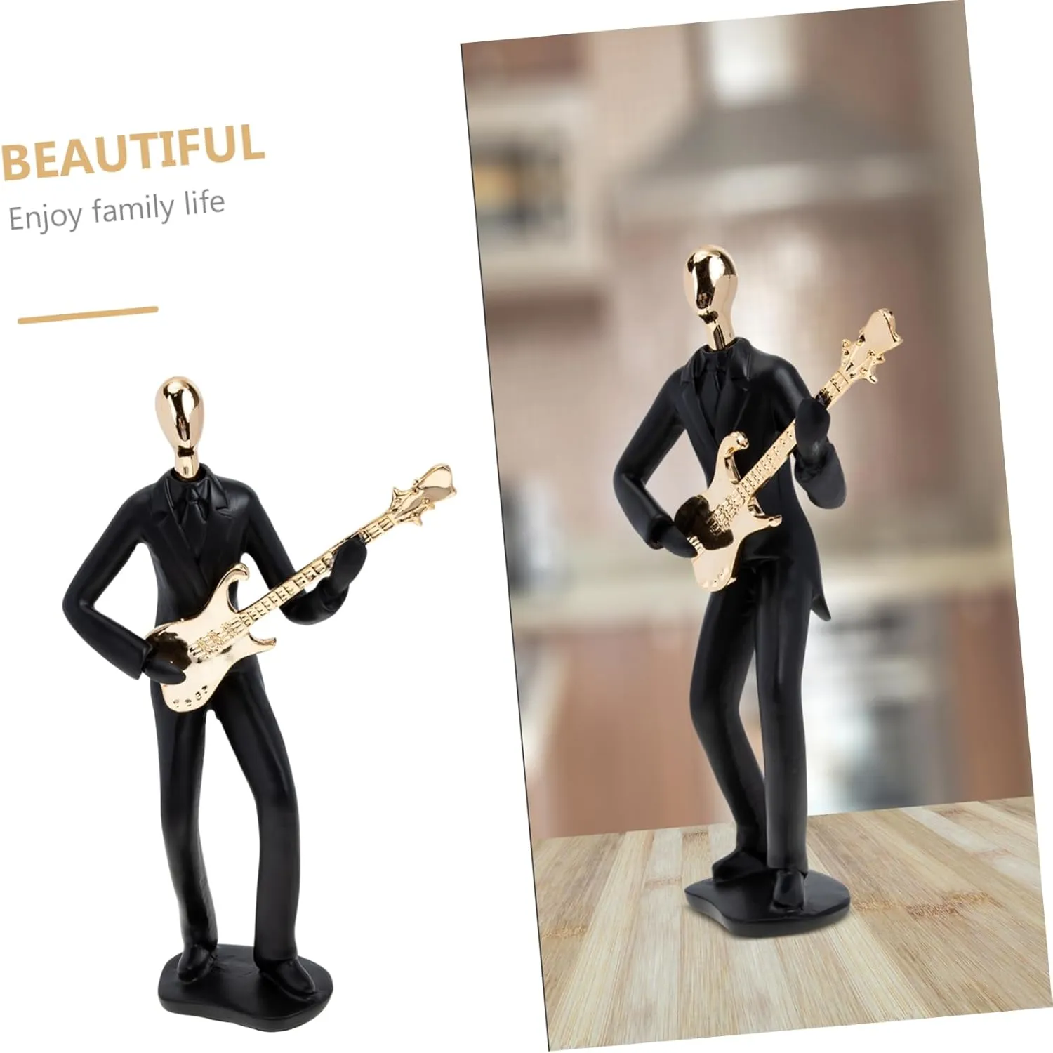 Cabilock Musical Figure Model Decor Statue for Home Office Unique Music Performance Adornment for Music Sturdy Design for Use