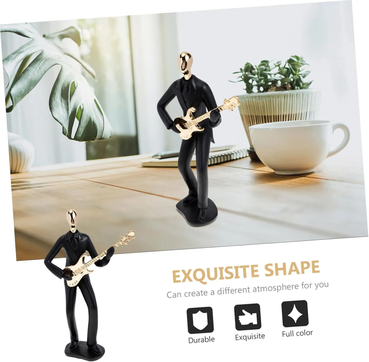 Cabilock Musical Figure Model Decor Statue for Home Office Unique Music Performance Adornment for Music Sturdy Design for Use