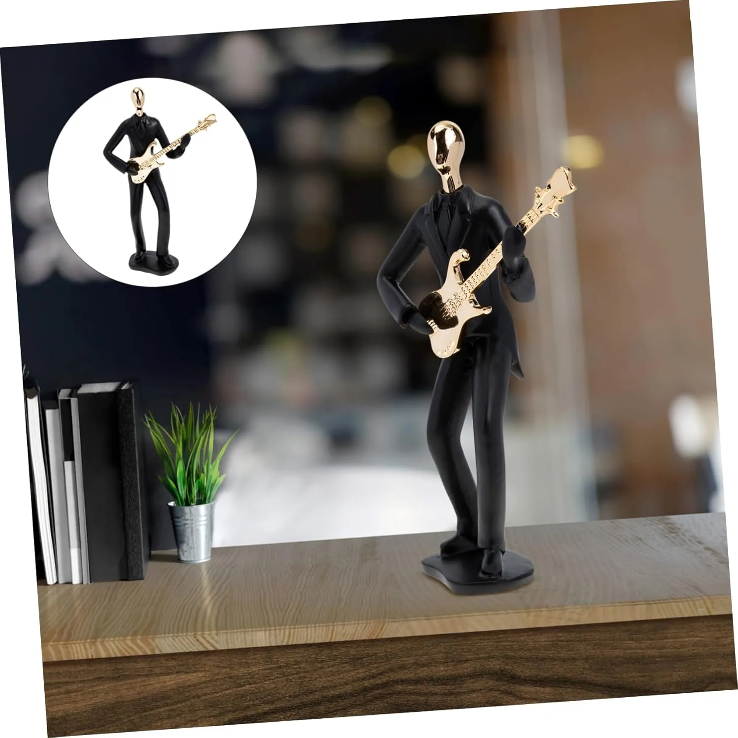 Cabilock Musical Figure Model Decor Statue for Home Office Unique Music Performance Adornment for Music Sturdy Design for Use