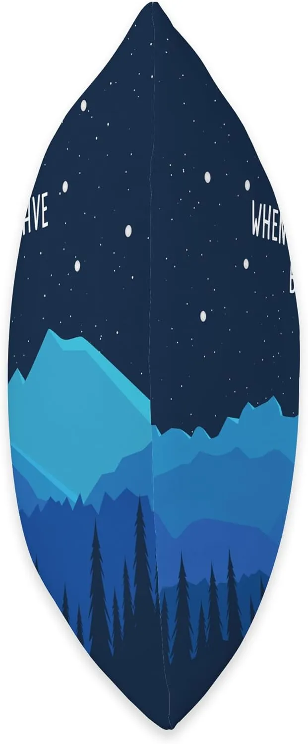 Camping & Stargazing Nature Quote – Why Go 5-Star Funny Throw Pillow