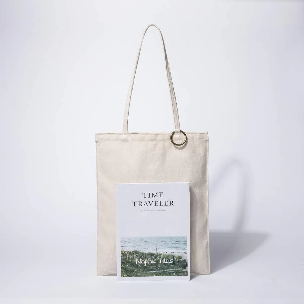 Canvas bag female ins simple cloth bag Korean version Japanese student art large-capacity portable shoulder bag
