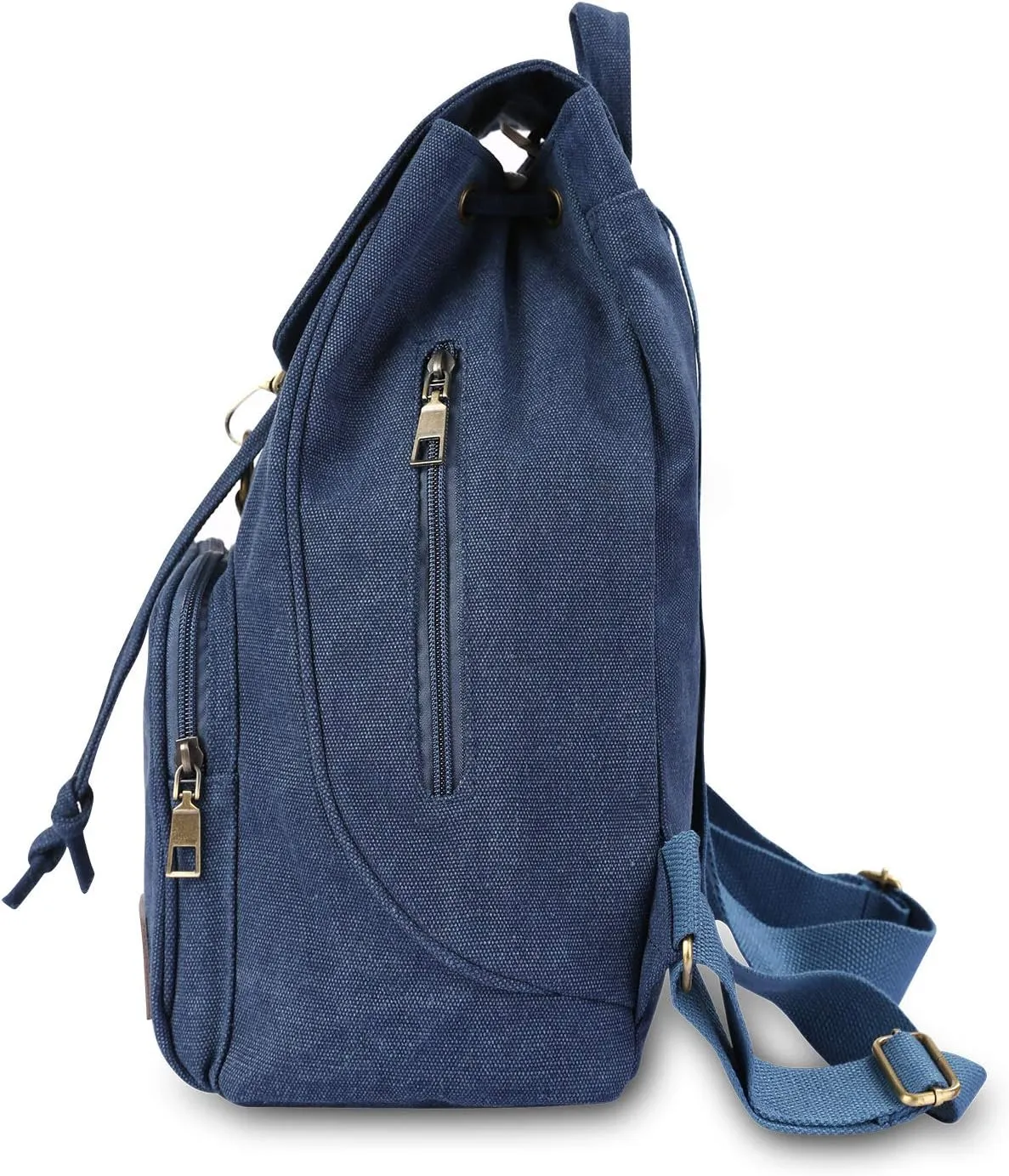 Canvas Fashion Backpacks Purse Casual Outdoor Shopping Daypacks Sports Rucksack Hiking Travel Multipurpose Bag Navy Blue