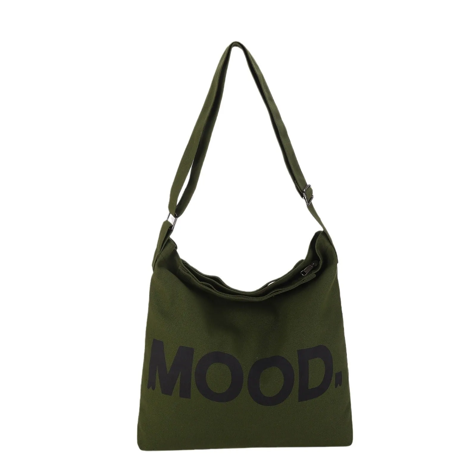 Canvas Female Letter Cloth College Class Make-up Crossbody Bags