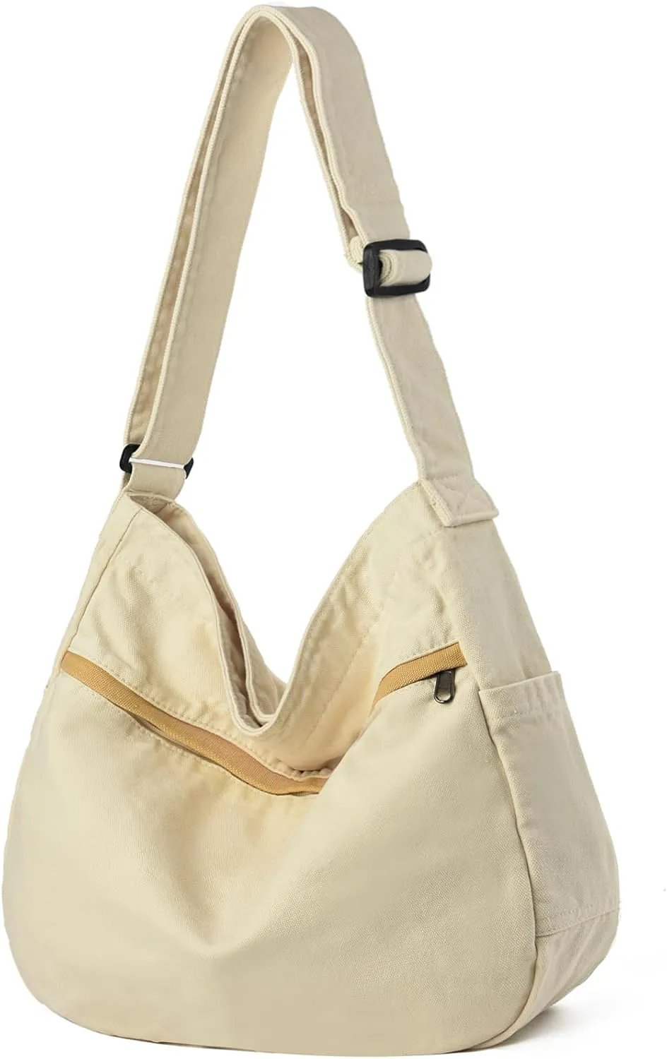 Canvas Hobo Crossbody Shoulder Tote Bag for Women and Men Large Purse Messenger Bag Travel Work Shopping
