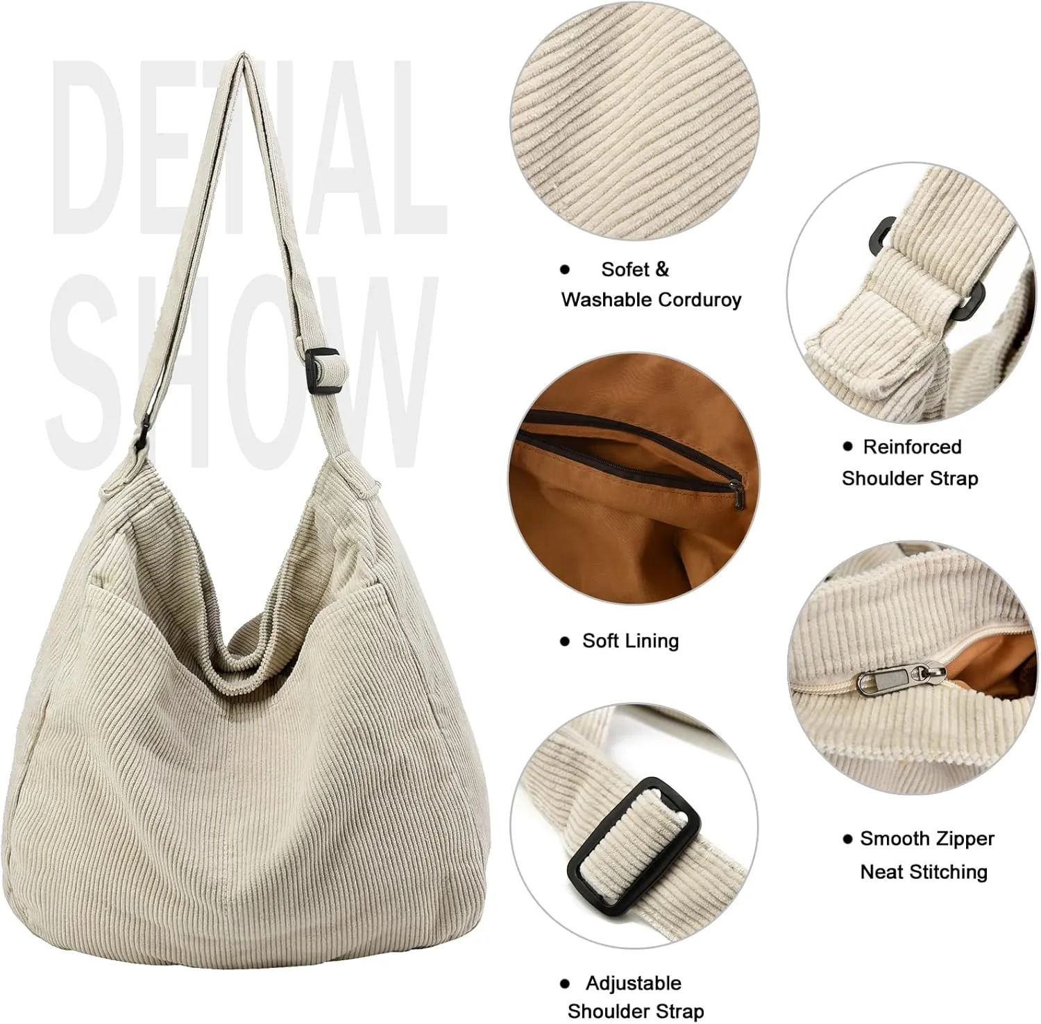 Canvas Tote Bag Casual Hobo Crossbody Shoulder Bag for Women and Men Large Purse Messenger Bag Travel Work