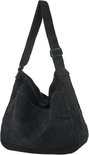 Canvas Tote Bag Casual Hobo Crossbody Shoulder Bag for Women and Men Large Purse Messenger Bag Travel Work