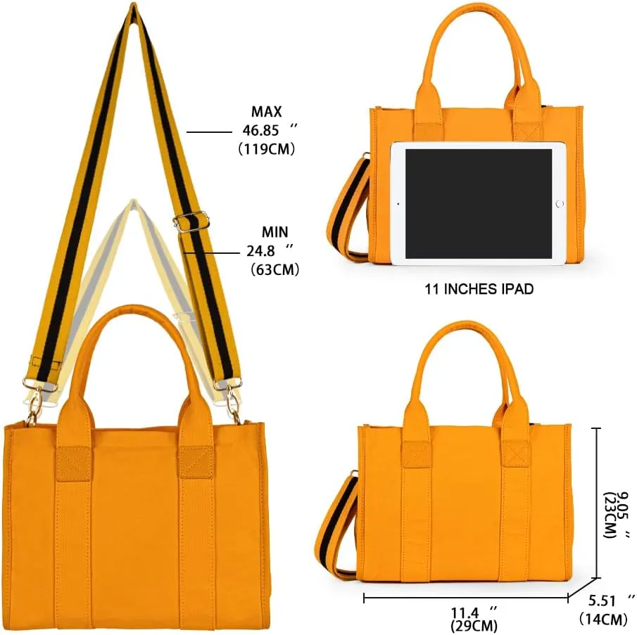 Canvas Tote Bag for Women Top Handle Handbag Crossbody Tote Bag for Women