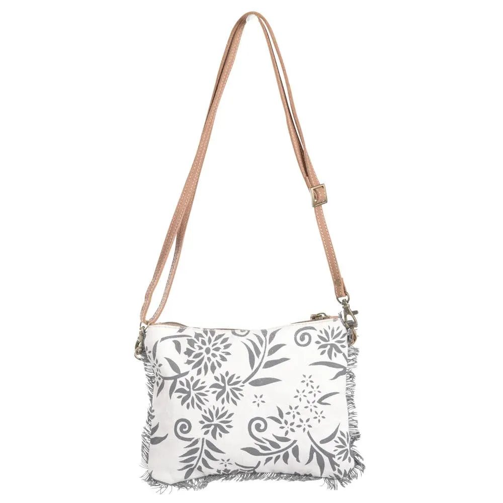 Canvas With Flowers And Fringe Trim