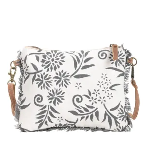 Canvas With Flowers And Fringe Trim