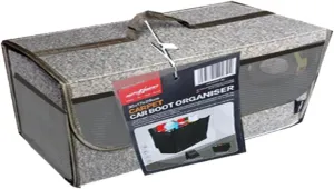 Car Trunk Organizer,Soft Felt Car Bag Organizer 20x6.11x10 inch Folding,for Honda CRV/for Civic/for Accord Ford/for Focus Fusion/for Toyota RAV4/for Jeep SUV/Truck/Sedan(Gray)