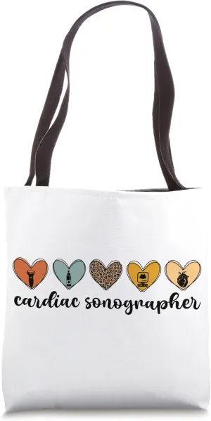 Cardiac Sonographer Hearts Echocardiographer Tote Bag