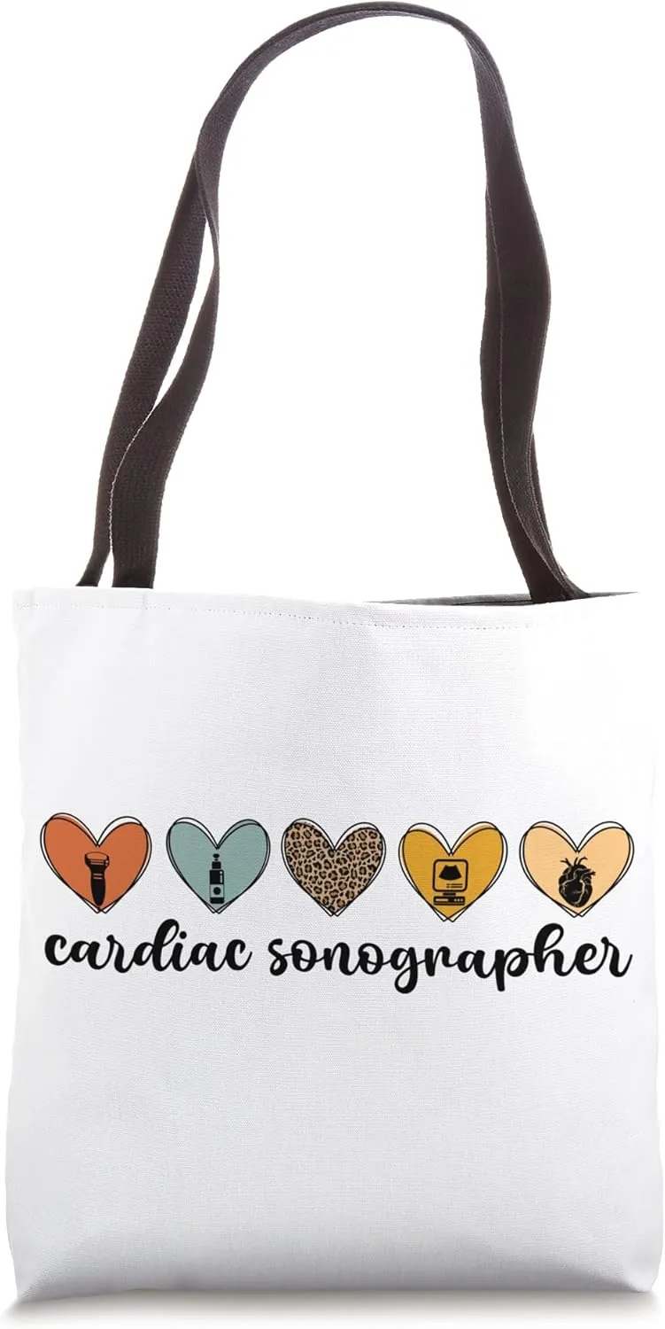 Cardiac Sonographer Hearts Echocardiographer Tote Bag