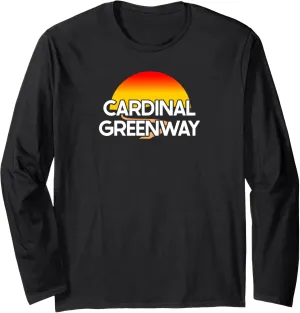 Cardinal Greenway USA Rail Trail Biking Long Sleeve T-Shirt