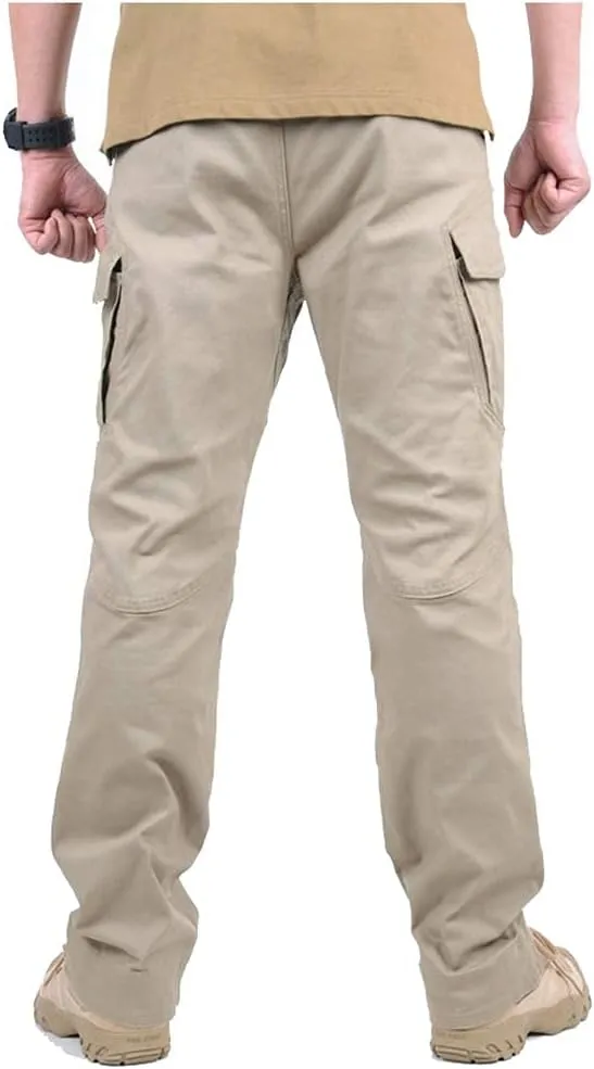 CARWORNIC Gear Men's Hiking Tactical Pants Lightweight Cotton Outdoor Military Combat Cargo Trousers