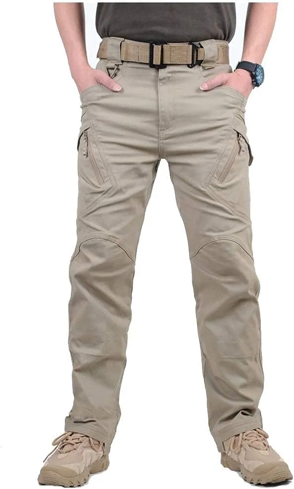 CARWORNIC Gear Men's Hiking Tactical Pants Lightweight Cotton Outdoor Military Combat Cargo Trousers