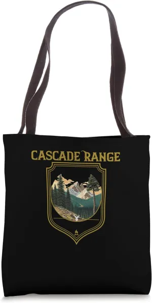 Cascade Range Souvenir Apparel - Cascade Range Hiking Tote Bag