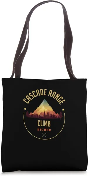 Cascade Range Souvenir Apparel - Cascade Range Hiking Tote Bag