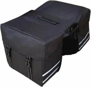 cdar Bike Rear Rack Bag 25L Large Capacity Reflective Hard Shell Cycling Road Mountain Bicycle Trunk Pannier Rear Seat Carrier Storage Pouch Bike Black