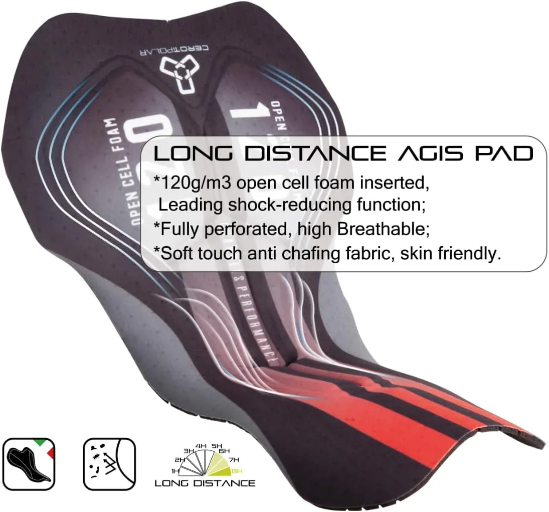 CEROTIPOLAR Thermal Fleece Cycling Tights, Bibs Tights, Bike Bibs Pants for Fall and Cold Winter