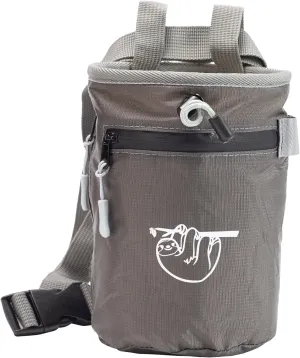 Chalk Bag for Rock Climbing, Climbing Chalk Bag for Bouldering with 2 Large Zipper Storage Pockets, Premium Gym Chalk Bag for Weightlifting, Great Gift and Rock Climbing Gear