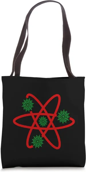 Christmas Snowflake Electrons Atom Cool Physics Enthusiast Tote Bag