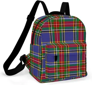 Clan MacBeth Tartan Large Capacity All Print Casual Women's Waterproof Backpack
