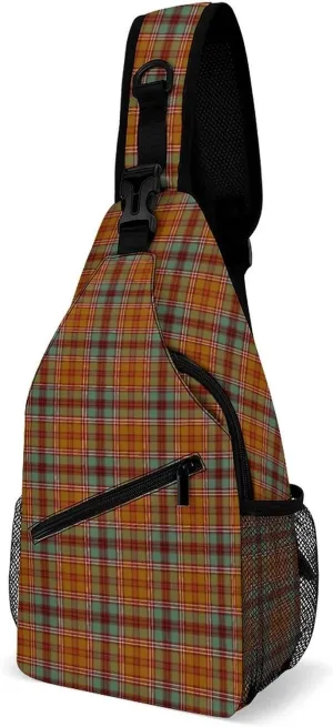 Clan McCall Tartan Fashion Crossbody Bag for Both Men And Women, Chest Bag