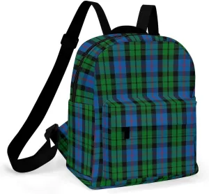 Clan Morrison Tartan Large Capacity All Print Casual Women's Waterproof Backpack
