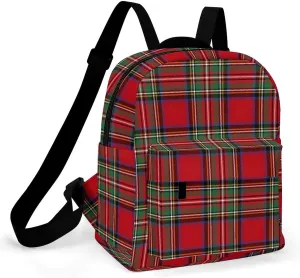 Clan Stewart Plaid Large Capacity All Print Casual Women's Waterproof Backpack