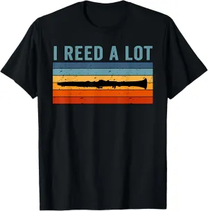 Clarinet Player I Reed A Lot Music Playing Lover Musician T-Shirt