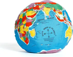 Classic Earth HUGG-A-PLANET | The Original Soft & Huggable Planet Earth | 600 Places Labeled | Educational Toy for Kids 3 , Teens, Adults, Teachers, and Parents
