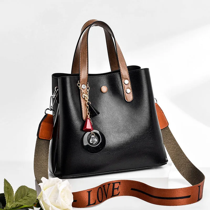 Classic Women's Comfortable Fashion Simple Big Crossbody Bags