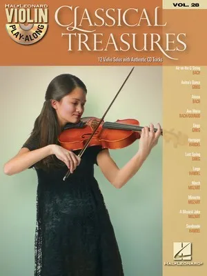CLASSICAL TREASURES VIOLIN PLAY ALONG BK/CD V28