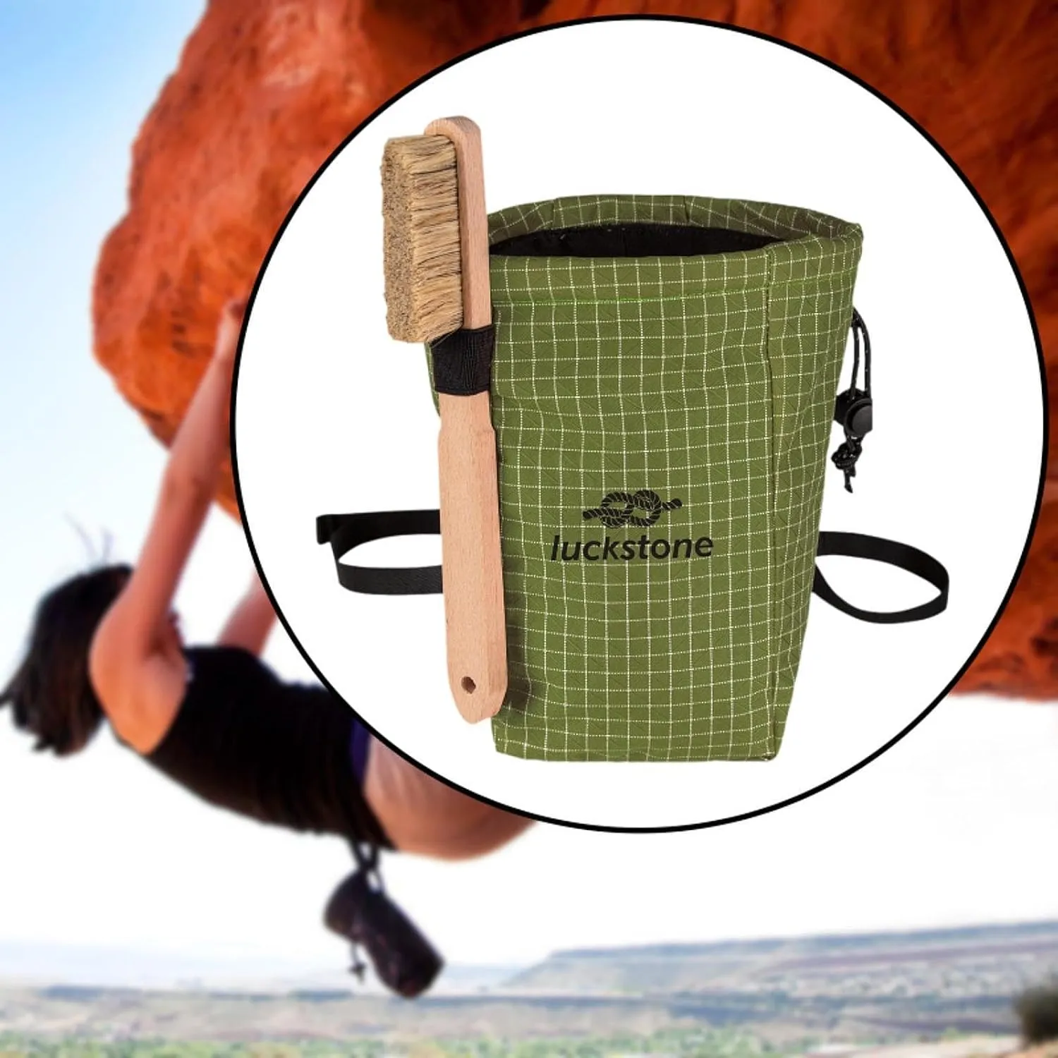 Climbing Chalk Bag Gym Chalk Bag Multifunctional Portable Gift Gym Pouch Storage Bag for Outdoor Sports Lifting Bodybuilding