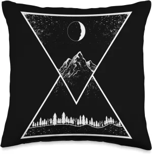 Climbing, Love Of Nature, Mountains, Forest, Hiking, Outdoor Throw Pillow