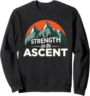 Climbing Mountain Peak Rock Climbing Summit Goals Sweatshirt