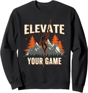 Climbing Mountain Peak Rock Climbing Summit Goals Sweatshirt