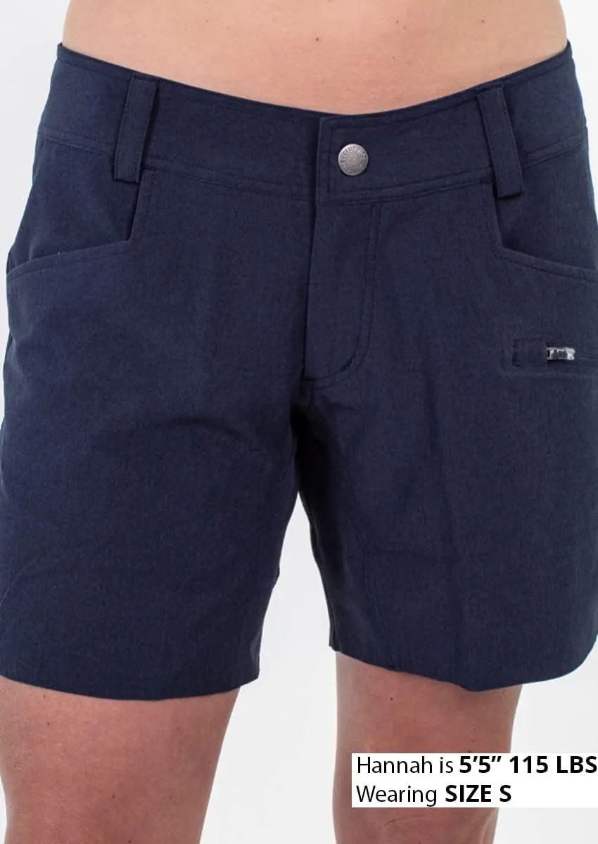 Club Ride Apparel Women's Eden Cycling Shorts with Level 2 Chamois - 7-Inch Biking Shorts with Removable Chamois Liner