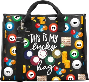 CMNIM Lucky Gambling Large Tote Bag for Game Lover Gifts Betting Players Winner Gift Gambler Supplies