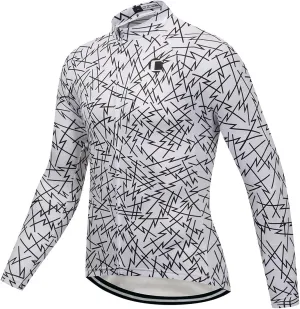 Coconut Ropamo CR Long Sleeve Cycling Jersey Mens, 3 1 Zipper Pockets Bicycle Tops Quick Dry Breathable Biking Shirt