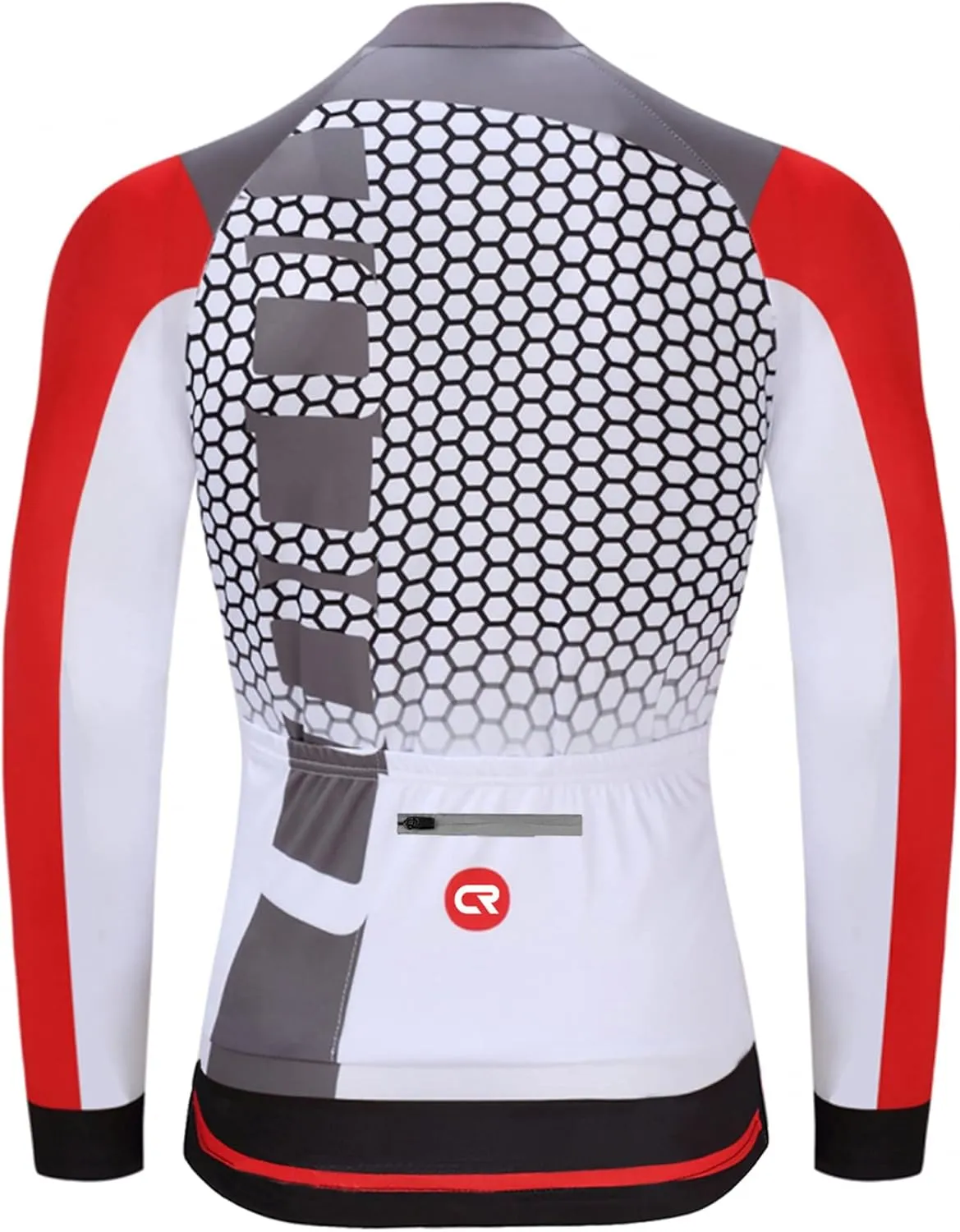 Coconut Ropamo CR Long Sleeve Cycling Jersey Mens, 3 1 Zipper Pockets Bicycle Tops Quick Dry Breathable Biking Shirt