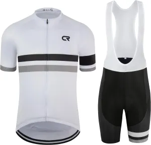 Coconut Ropamo CR Men's Cycling Jersey Set Road Bike Jersey Zipper Pocket Short Sleeves Cycling Kits Bib Shorts 3D Padded