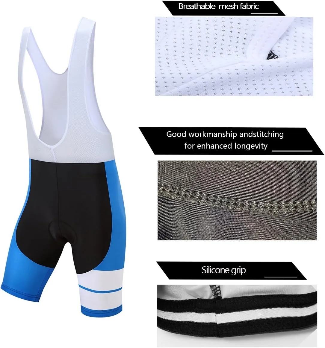 Coconut Ropamo CR Men's Cycling Jersey Set Road Bike Jersey Zipper Pocket Short Sleeves Cycling Kits Bib Shorts 3D Padded