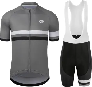 Coconut Ropamo CR Men's Cycling Jersey Set Road Bike Jersey Zipper Pocket Short Sleeves Cycling Kits Bib Shorts 3D Padded