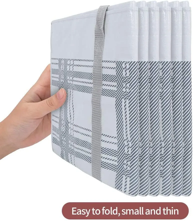 Collapsible Storage Bags | Attic Closet Storage and Organization | Heavy Duty 50lb Carry Tote Bags | Travel Bags | Extra Large Storage Bags