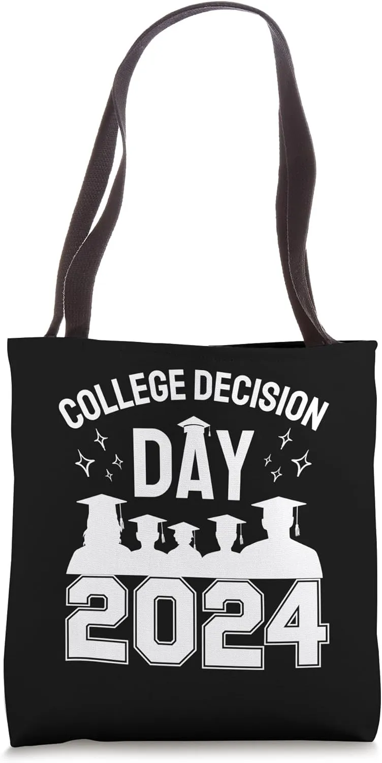 College Decision Day College Reveal Party Acceptance Student Tote Bag