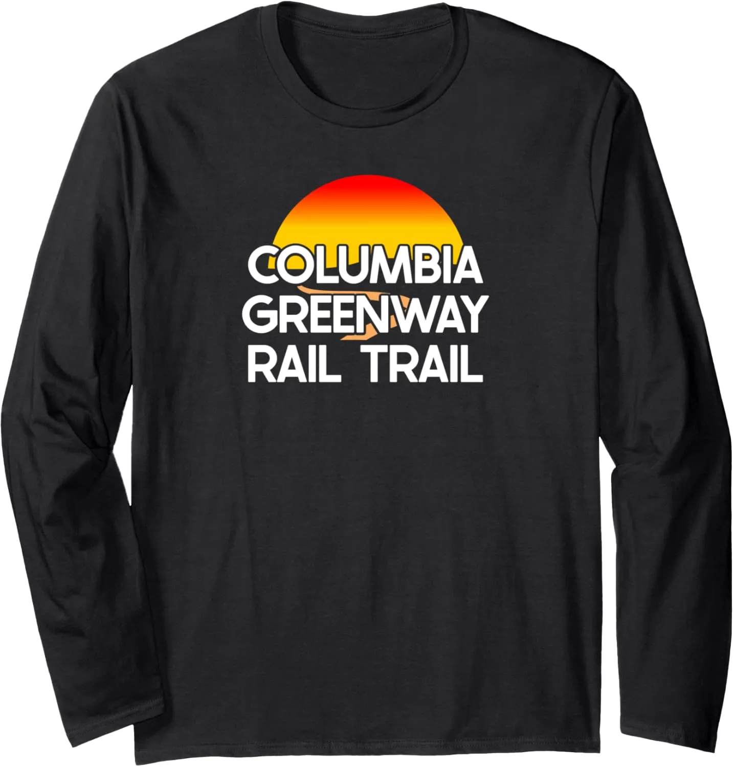 Columbia Greenway Rail Trail USA Rail Trail Biking Long Sleeve T-Shirt