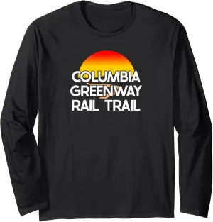 Columbia Greenway Rail Trail USA Rail Trail Biking Long Sleeve T-Shirt